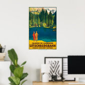 Blausee Berner Oberland Zwitserland Vintage Poster (Thuiskantoor)