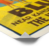 Blausee/Blue Lake Kandersteg, Zwitserland  Poster (Hoek)