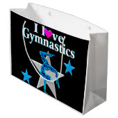 BLAUTIEF ONTWERP VAN BLAUW EN SILVER GYMNASTICS GROOT CADEAUZAKJE (Achterkant Gekanteld)