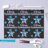BLAUTIEF ONTWERP VAN BLAUW EN SILVER GYMNASTICS TISSUEPAPIER (Craft)
