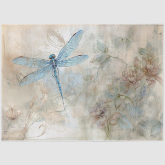 Blauw 11 tissuepapier (Voorkant)