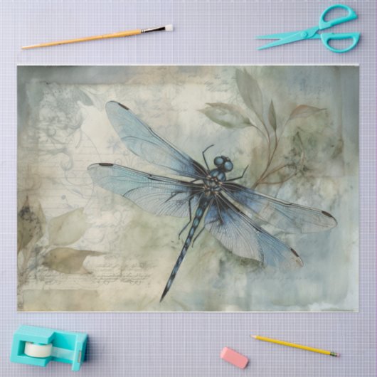 Blauw 12 tissuepapier (Craft)