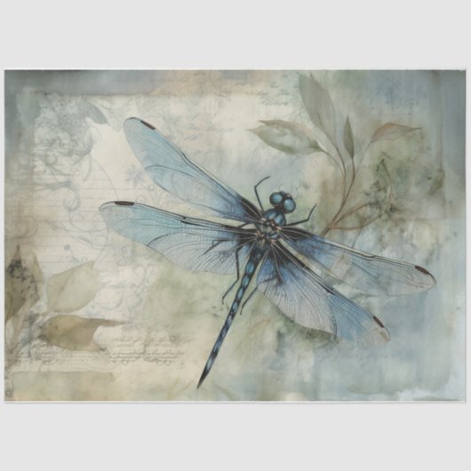 Blauw 12 tissuepapier (Voorkant)