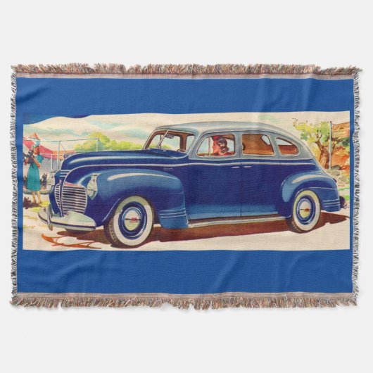 Blauw 1941 Plymouth Deken (Voorkant)