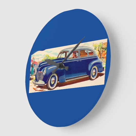 Blauw 1941 Plymouth Grote Klok (Hoek)