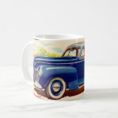 Blauw 1941 Plymouth Koffiemok (Voorkant links)