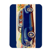 Blauw 1941 Plymouth Magneet (Verticaal)
