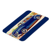 Blauw 1941 Plymouth Magneet (Linkerzijde)