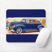 Blauw 1941 Plymouth Muismat (Met muis)