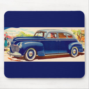 blauw 1941 Plymouth Muismat
