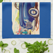 Blauw 1941 Plymouth Theedoek (Gevouwen)