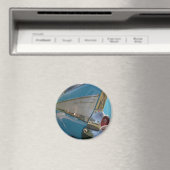Blauw 1957 Chevy Magneet (Insitu (Vaatwasser))