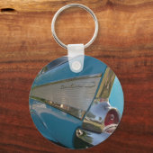 Blauw 1957 Chevy Sleutelhanger (Voorkant)
