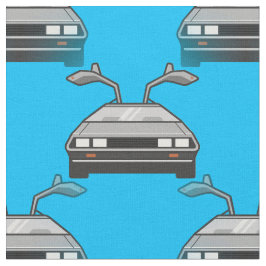 Blauw 1980s autoweefsel stof
