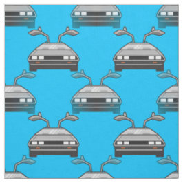Blauw 1980s autoweefsel stof