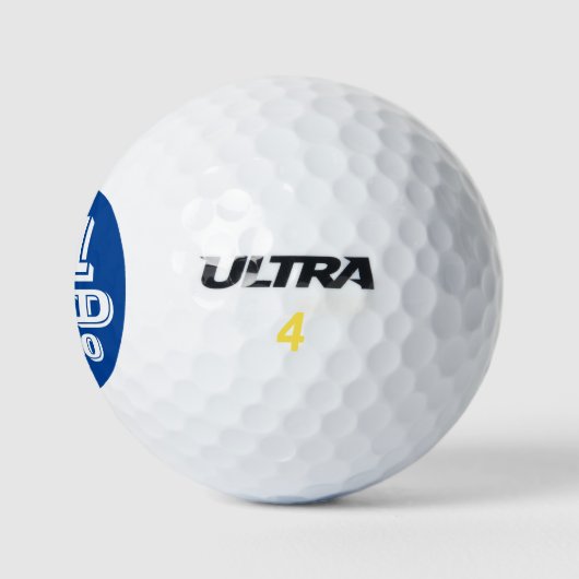 Blauw #1 Papa 2020 Nummer Een Papa Custom Golfballen (Logo)