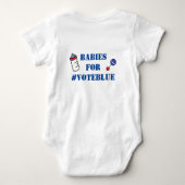 BLAUW 1-stuks Baby Bodysuit baby's (Achterkant)