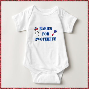BLAUW 1-stuks Baby Bodysuit baby's