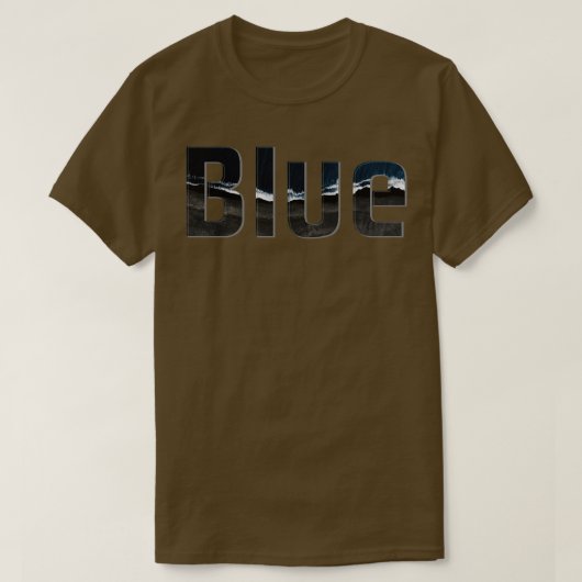 Blauw 1 t-shirt (Design voorkant)