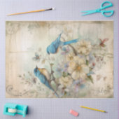 Blauw 1 tissuepapier (Craft)