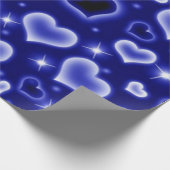 blauw 2000s hardeklappapier cadeaupapier (Hoek)