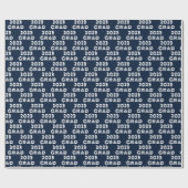 Blauw 2023 Afstudeerder Cadeaupapier (Vlak)