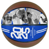 Blauw 2025 Afstuderen Senior 4 Foto Basketbal (Voorkant)