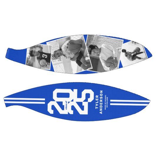 Blauw 2025 Afstuderen Senior 4 Foto Basketbal (Panelen)