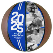 Blauw 2025 Afstuderen Senior 4 Foto Basketbal (Verticaal)
