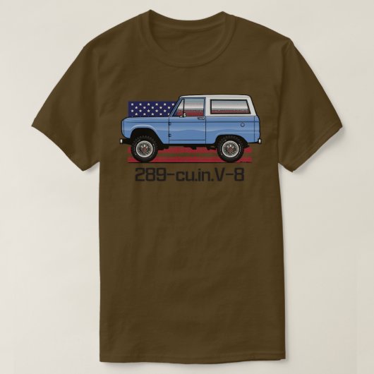 Blauw 289 lichte Shirten T-shirt (Design voorkant)