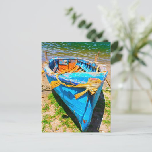 Blauw 2 briefkaart (Staand voorkant)