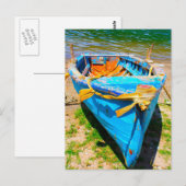 Blauw 2 briefkaart (Voorkant / Achterkant)