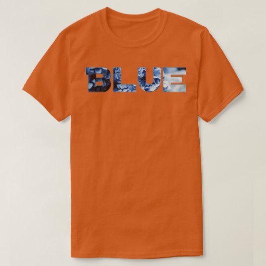 Blauw 2 t-shirt (Design voorkant)