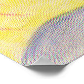 Blauw 3 halftoon2 poster (Hoek)