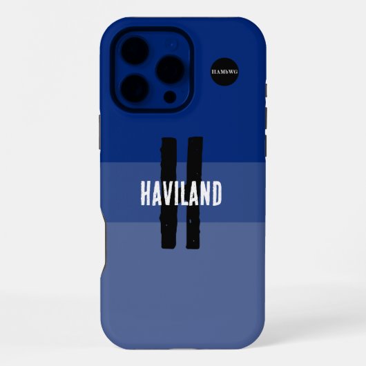 Blauw 3 toon Gepersonaliseerde Mobiele Telefoon Ca iPhone Hoesje (Achterkant)