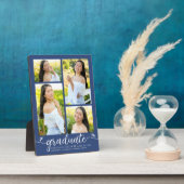 Blauw 4 Foto Afstuderen Moderne Calligrafie Hartel Fotoplaat (Zijkant)