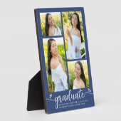 Blauw 4 Foto Afstuderen Moderne Calligrafie Hartel Fotoplaat (Zijkant)