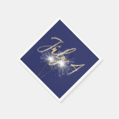 Blauw 4 juli Sparklers Napkins Servet (Hoek)