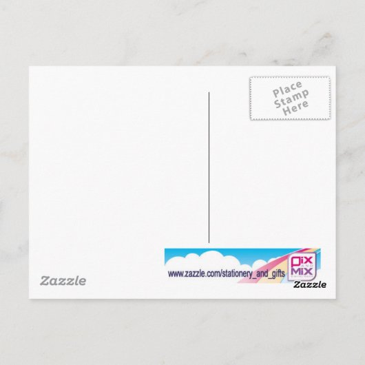 Blauw 60cirkels patroon briefkaart (Achterkant)