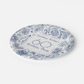 Blauw 60e Bord op jaarpapier (Gekanteld)