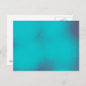 Blauw 6787 abstracte kunst briefkaart (Voorkant / Achterkant)