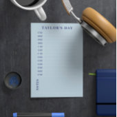 Blauw 7.00 - 7.00 uur dagelijkse planning post-it® notes