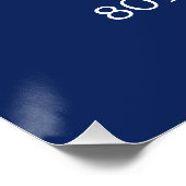 Blauw 80e verjaardag welkomstbord | Kijk eens wie Perfect Poster (Hoek)