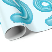 Blauw 89 ballon inpakpapier (Rol Hoek)