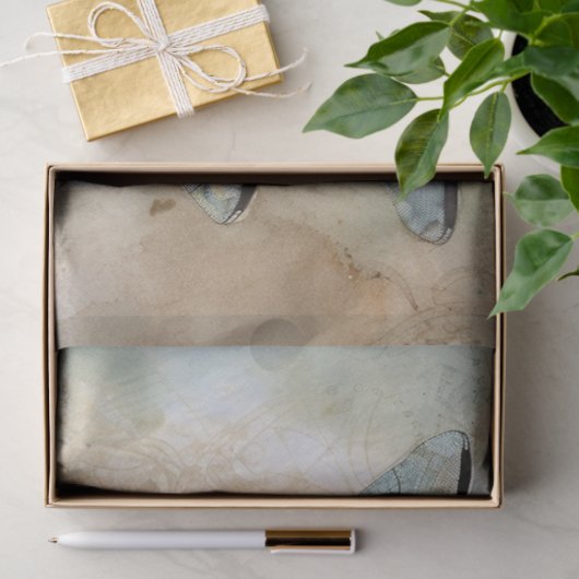 Blauw 9 tissuepapier (Geschenk)