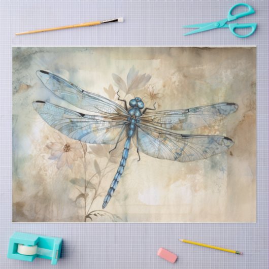 Blauw 9 tissuepapier (Craft)