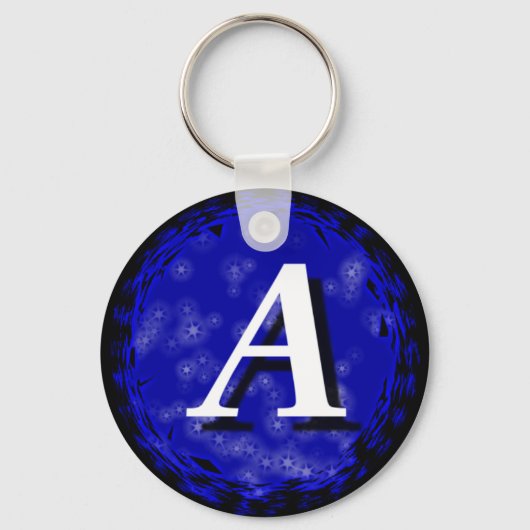 Blauw A Sleutelhanger (Voorkant)