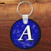 Blauw A Sleutelhanger (Voorkant)