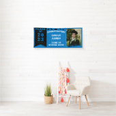 blauw aangepast afstuderen 2023 met naam en foto spandoek (Insitu)