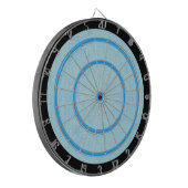 Blauw, aangepast formaat dartboard dartbord (Voorkant Links)